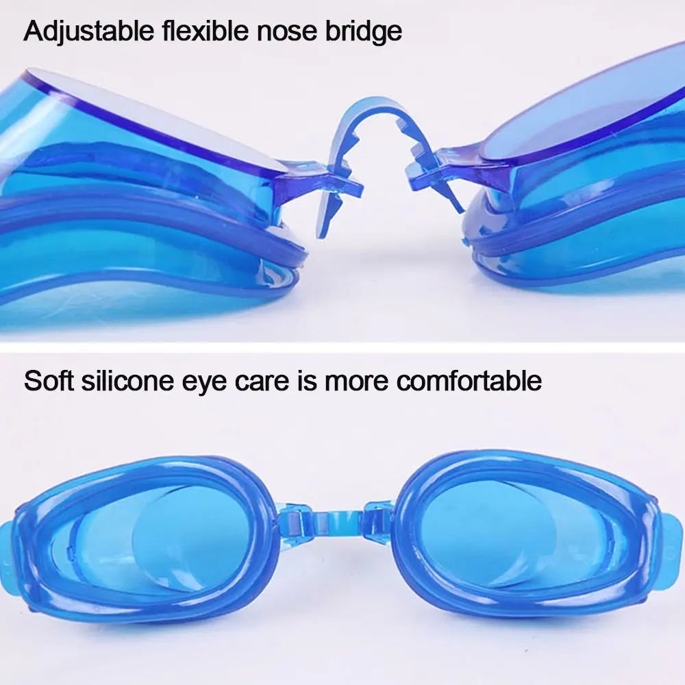 Anti-Fog Swimming Goggles — UV Protection Eyewear with Earplugs
