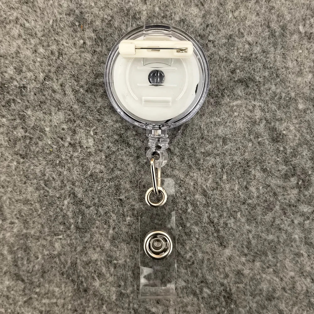 Retractable Badge Reel — Adjustable ID Card Holder for Work and School