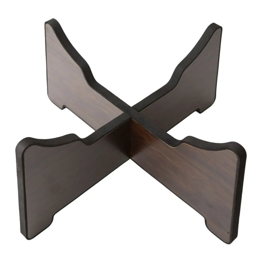 Wooden Hand Pan Drum Display Rack — Detachable Instrument Stand with Silicone Layer