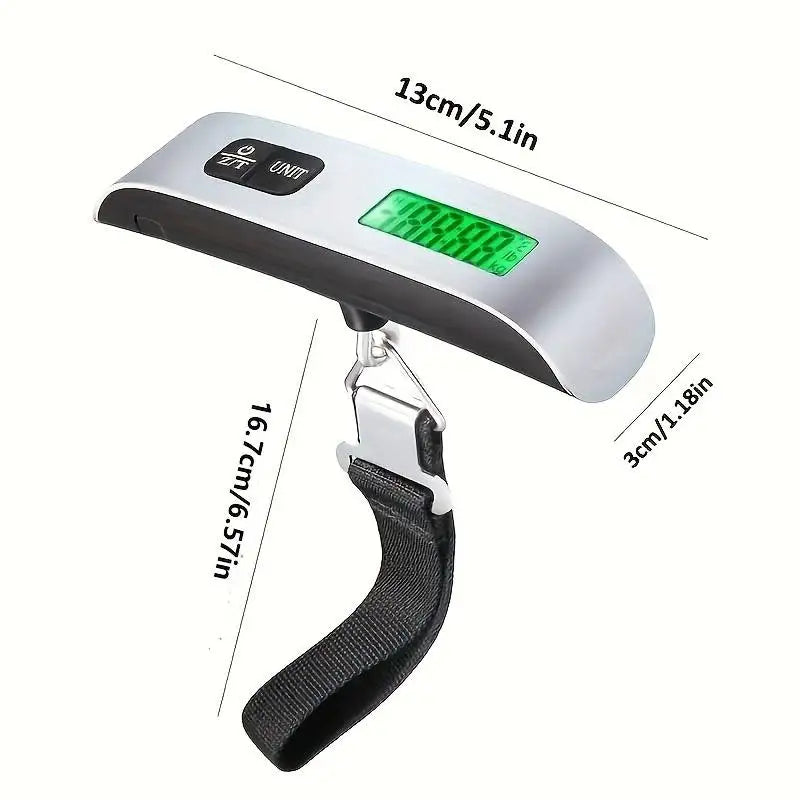Digital Luggage Scale — Portable Hanging Scale for Travel, 110lb Capacity