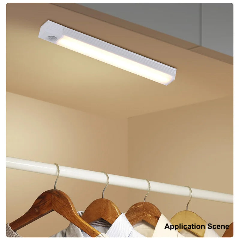 Wireless Motion Sensor LED Bar Light — Rechargeable Magnetic Cabinet Lamp