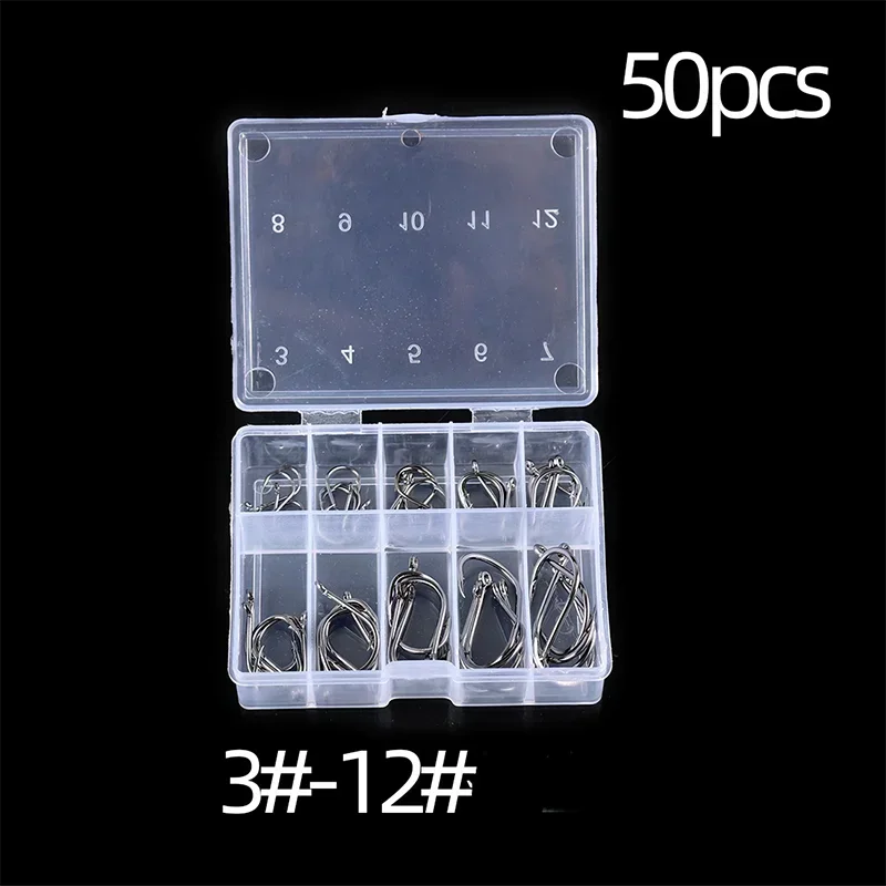 Carbon Steel Fishing Hooks — Sharp Barbed Circle Hooks for Saltwater & Freshwater