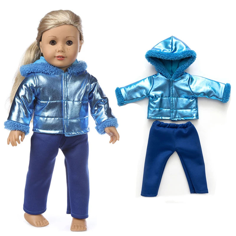 Miao Mama ai wawa Winter Doll Coat — Warm Outfit for 18 Inch Dolls