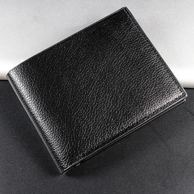 ZTBBAO Genuine Leather Men's Wallet — Slim Bifold Design for Daily Use