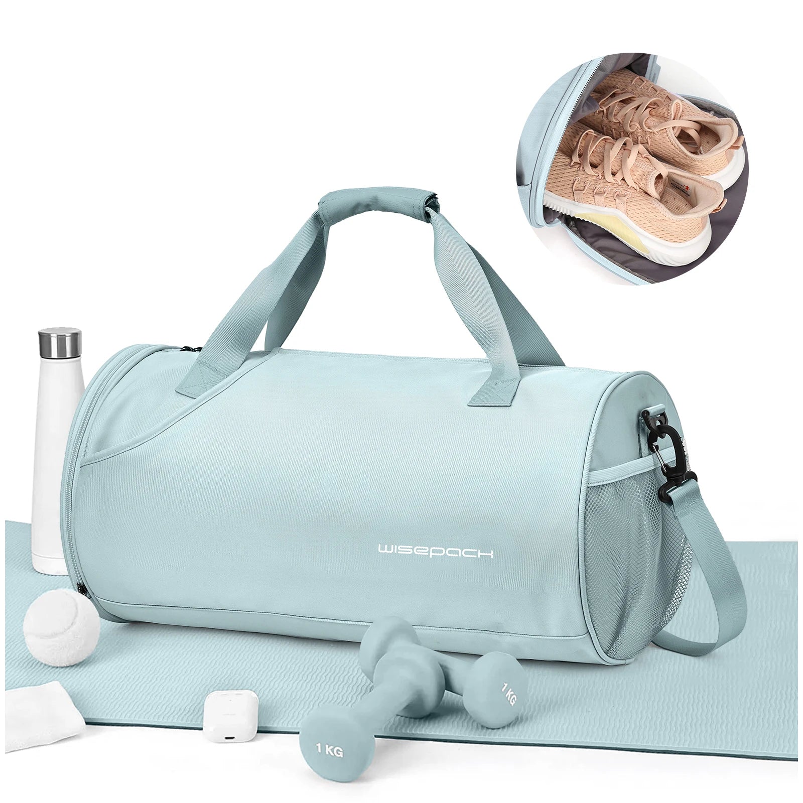 VGCUB Gym Duffel Bag — Waterproof Sports Bag with Shoe Compartment