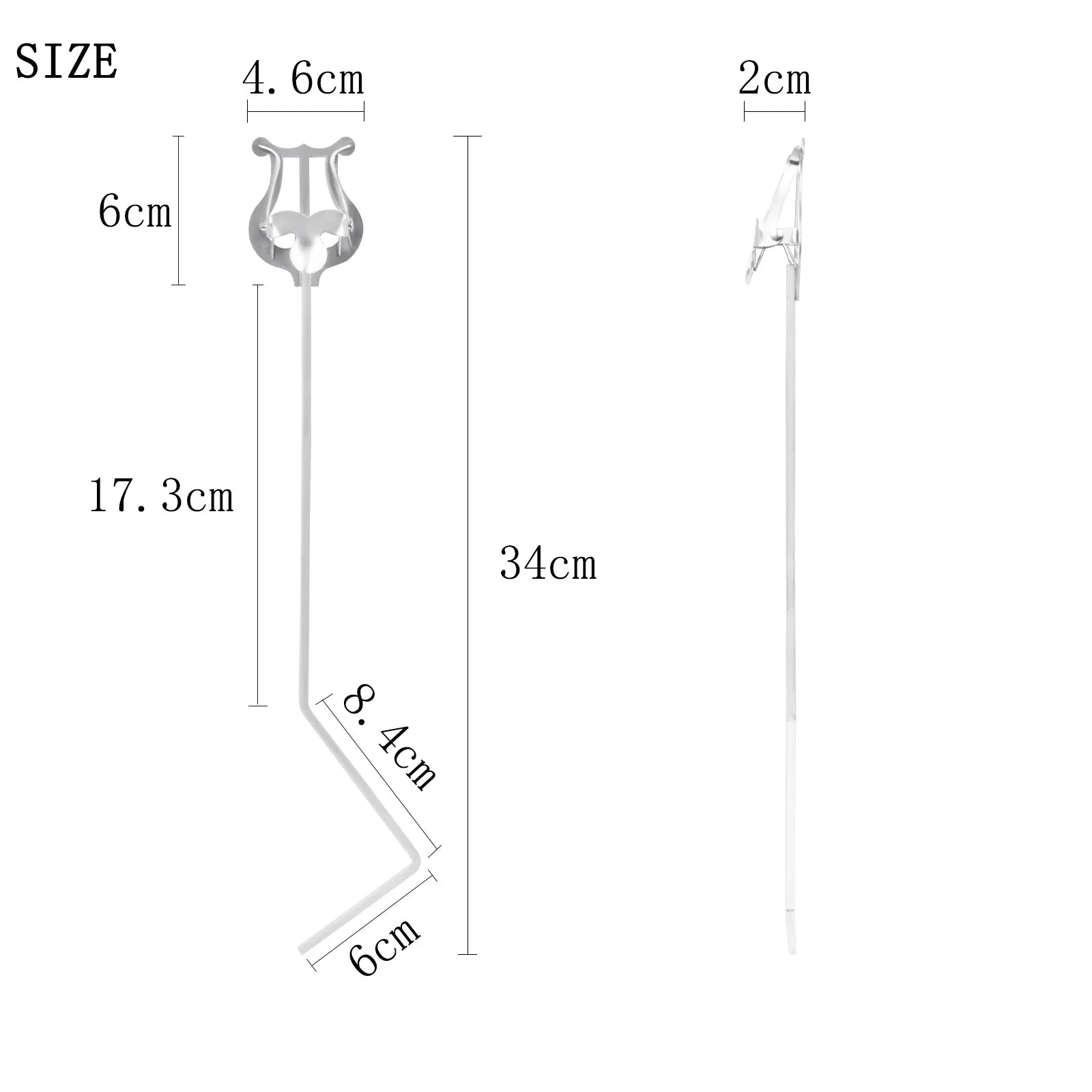 IRIN Portable Metal Music Stand — Sheet Music Holder for Brass Instruments