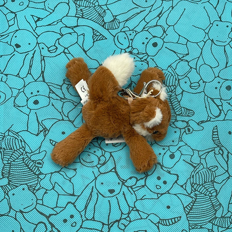 Assorted Plush Keychain Charm — Cute Animal & Food Backpack Pendant