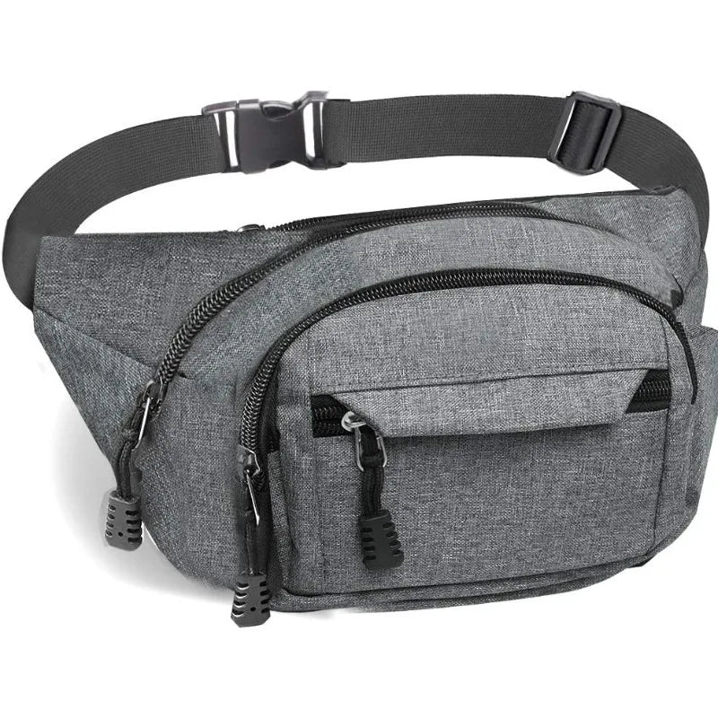 Waterproof Waist Fanny Pack — Adjustable Sport Belt for Outdoor Travel