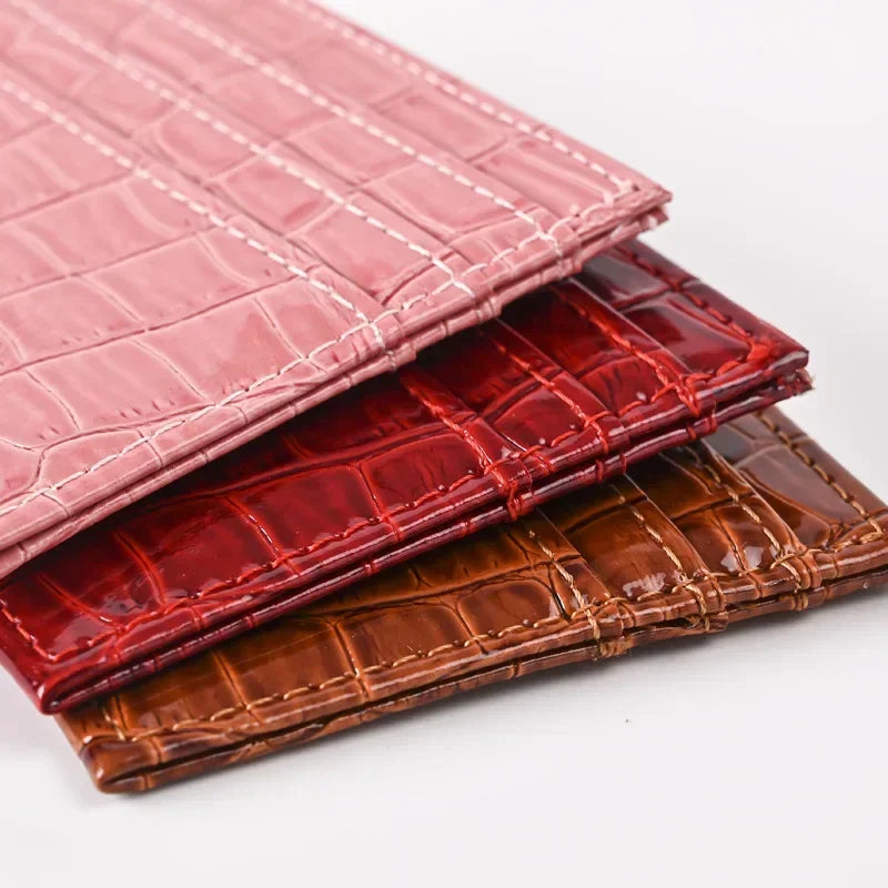 eTya Slim PU Leather Card Holder — Minimalist Wallet for Business and Students
