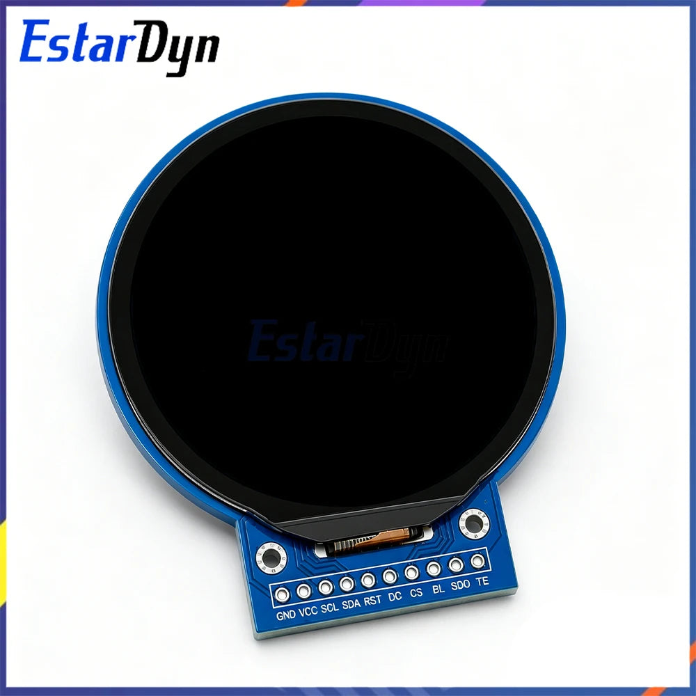 Estardyn 2.1-Inch Round TFT LCD Screen — 360x360 SPI Display Module