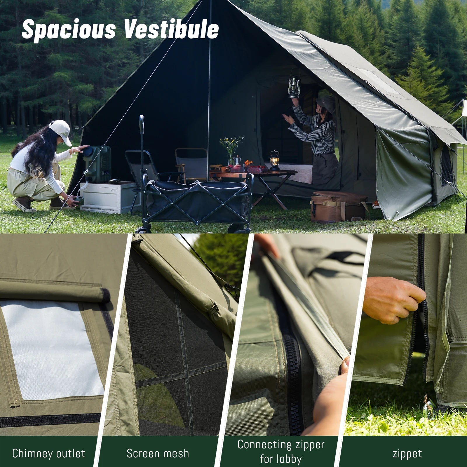 Pakicetus Inflatable Camping Tent — Luxury Glamping Gear for Families