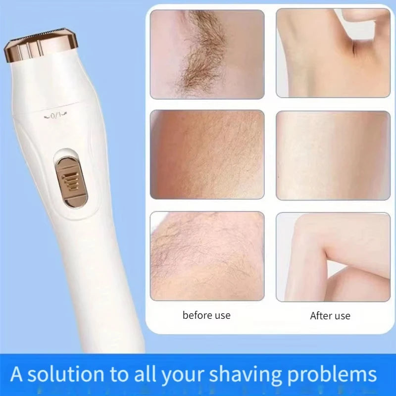 Electric Epilator for Women — Portable Body Hair Trimmer for Face and Legs