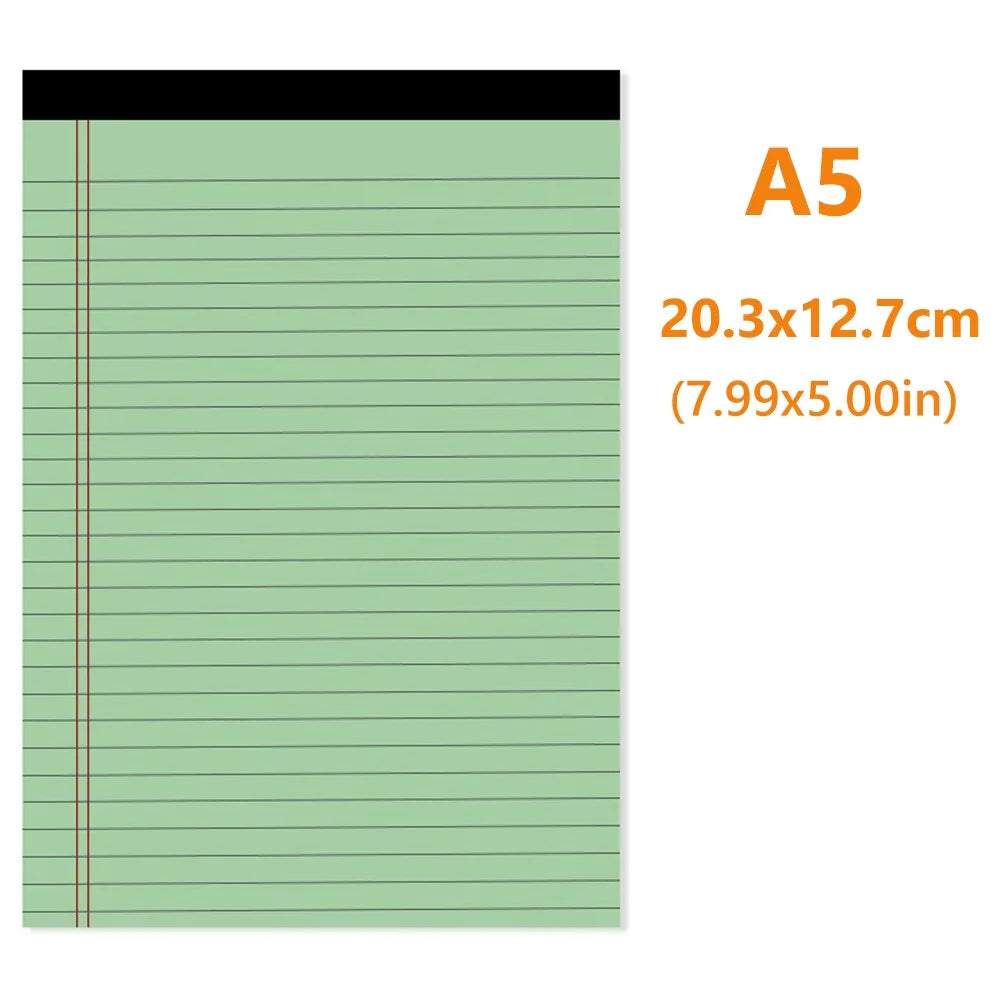 Thickened Writing Pad — Tearable Legal Memo Notebook for Students