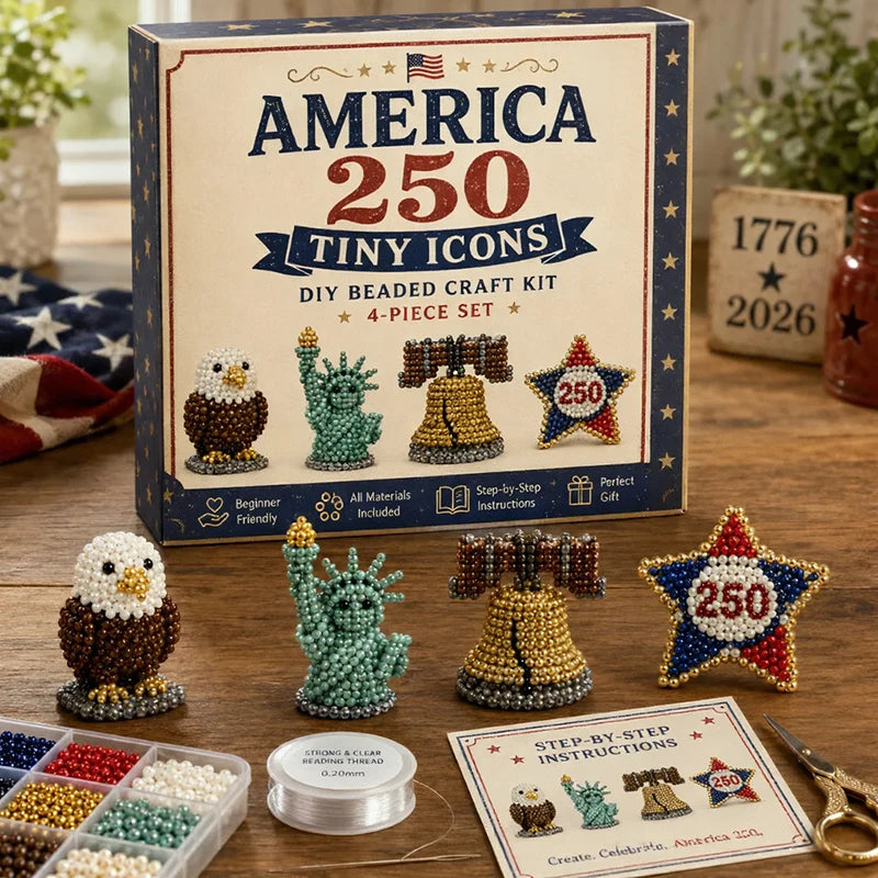DIY 3D Beaded Animal Craft Kit — Handmade Miniature Decor Set