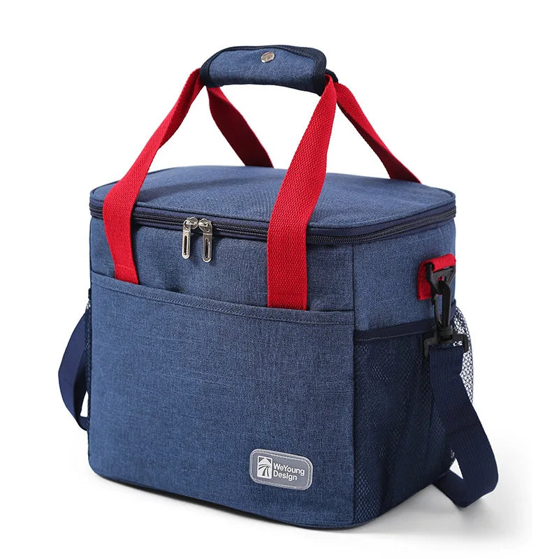 Insulated Lunch Tote Bag — Thermal Food Organizer for Picnic and Hiking
