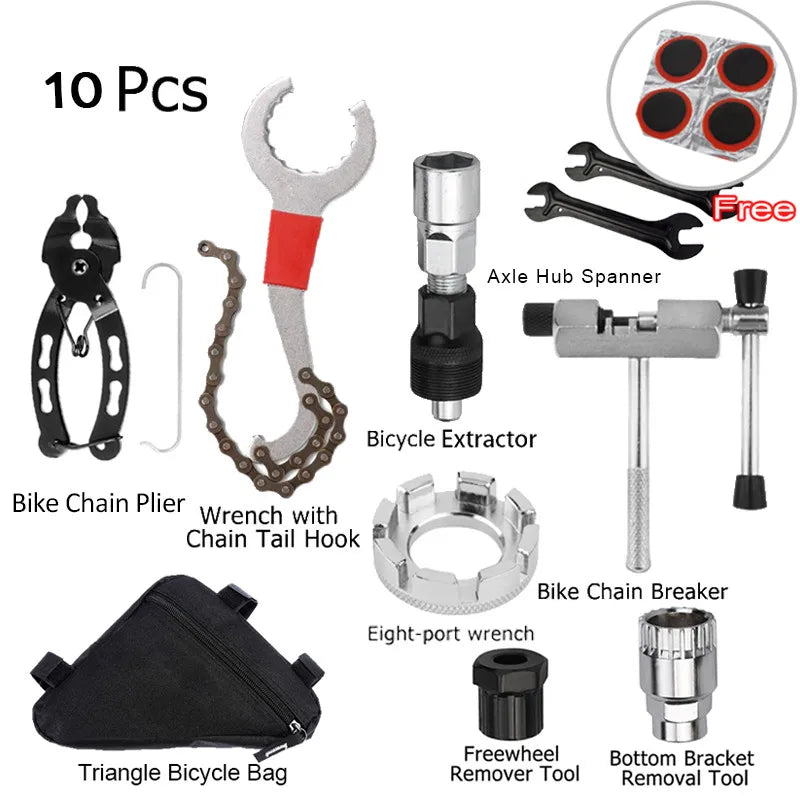 Bicycle Repair Tool Kit — Professional Maintenance Set for MTB and Road Bikes