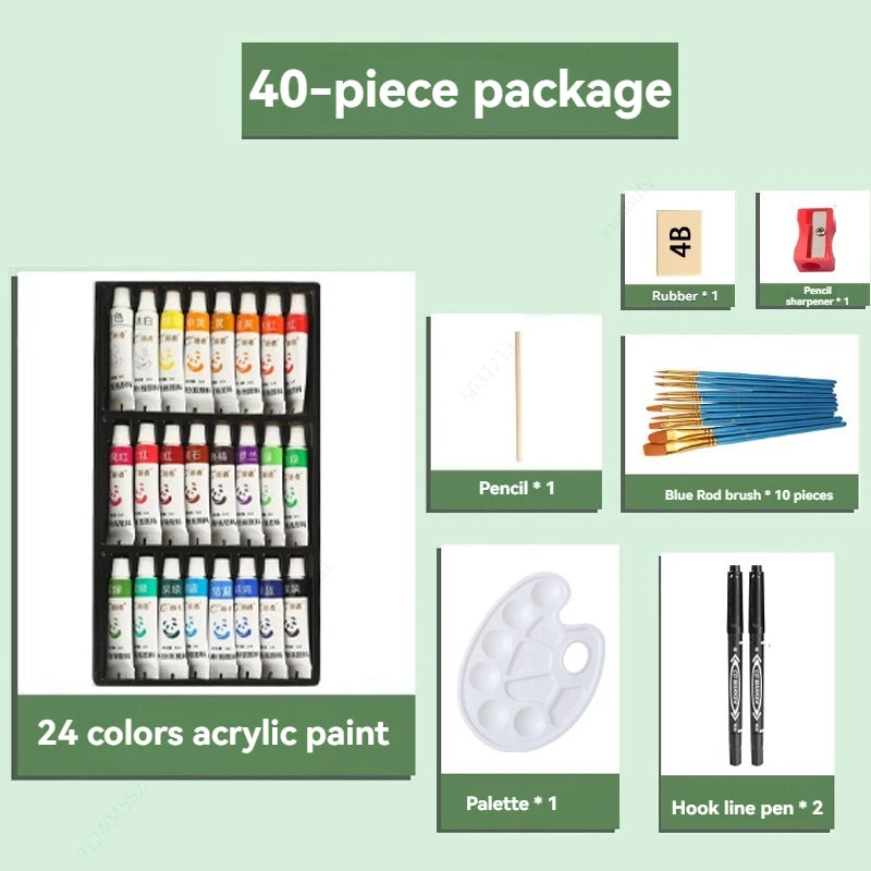 HOPK Acrylic Paint Set — Vibrant Color Bottles for Artists and Beginners