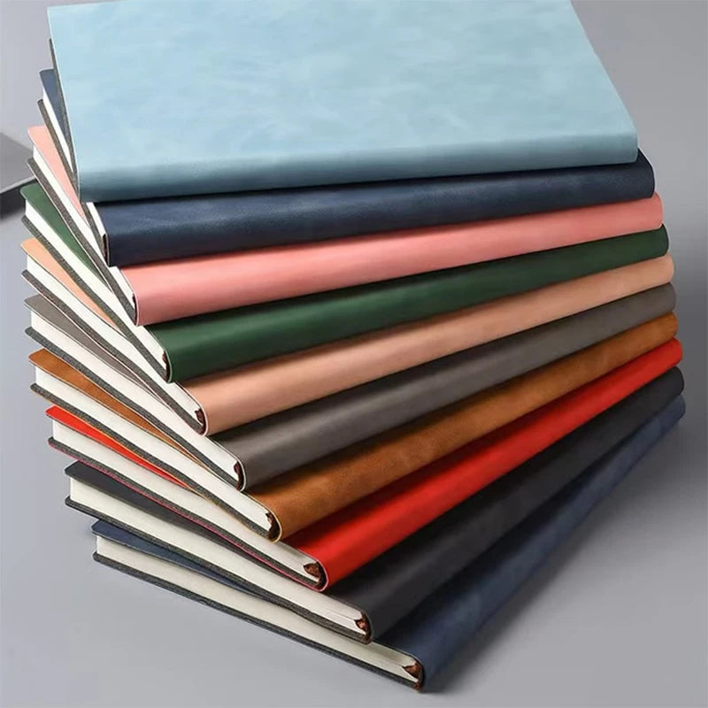 Soft Sheepskin PU Leather Notebook — A5 Daily Writing Journal