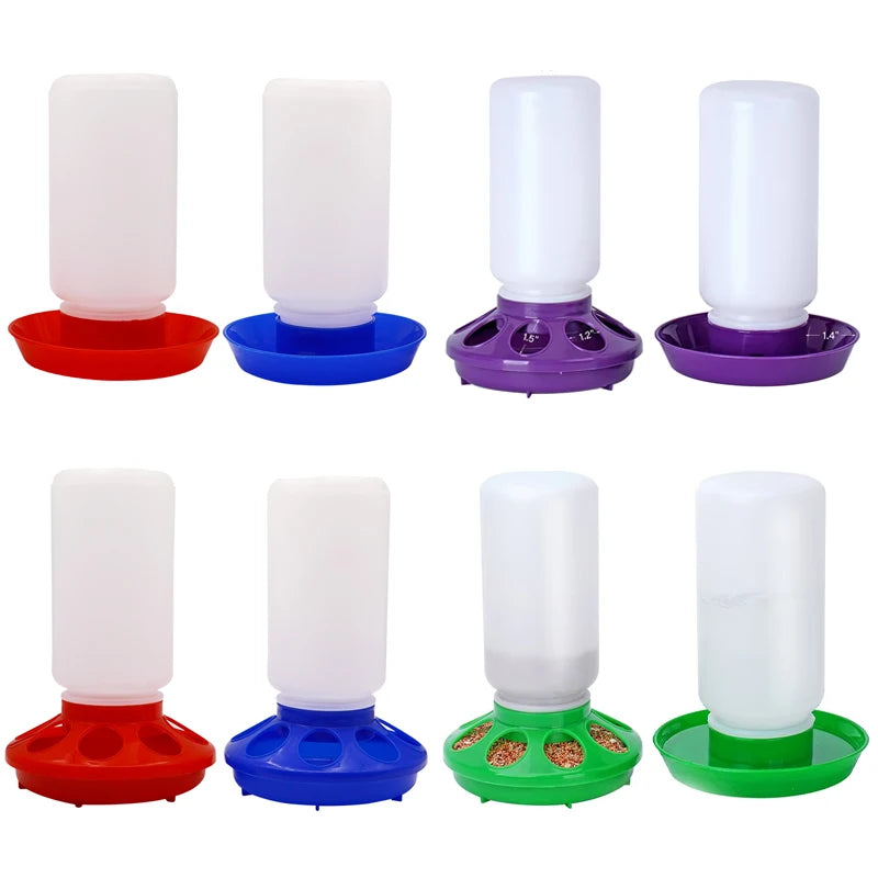 JIECARE Poultry Feeder and Drinker — Automatic Food and Water Dispenser