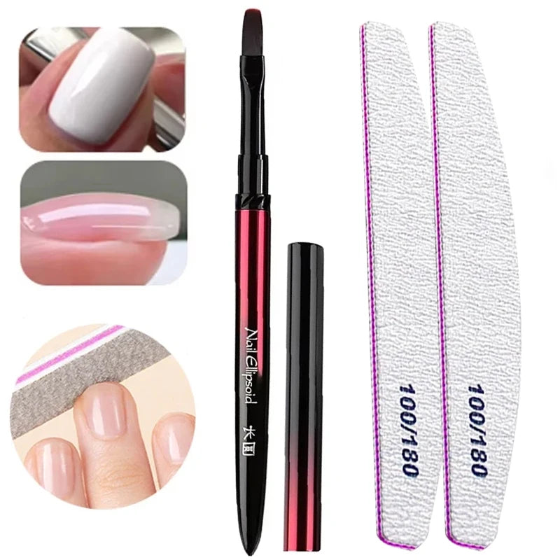 Sandwich Dual Nail Forms — Coffin and Almond Extension Molds