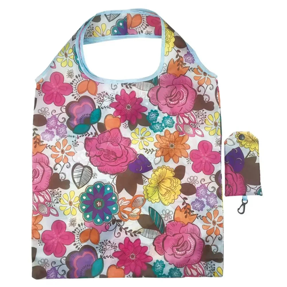 Large Foldable Reusable Shopping Bag — Heavy Duty Washable Grocery Pouch