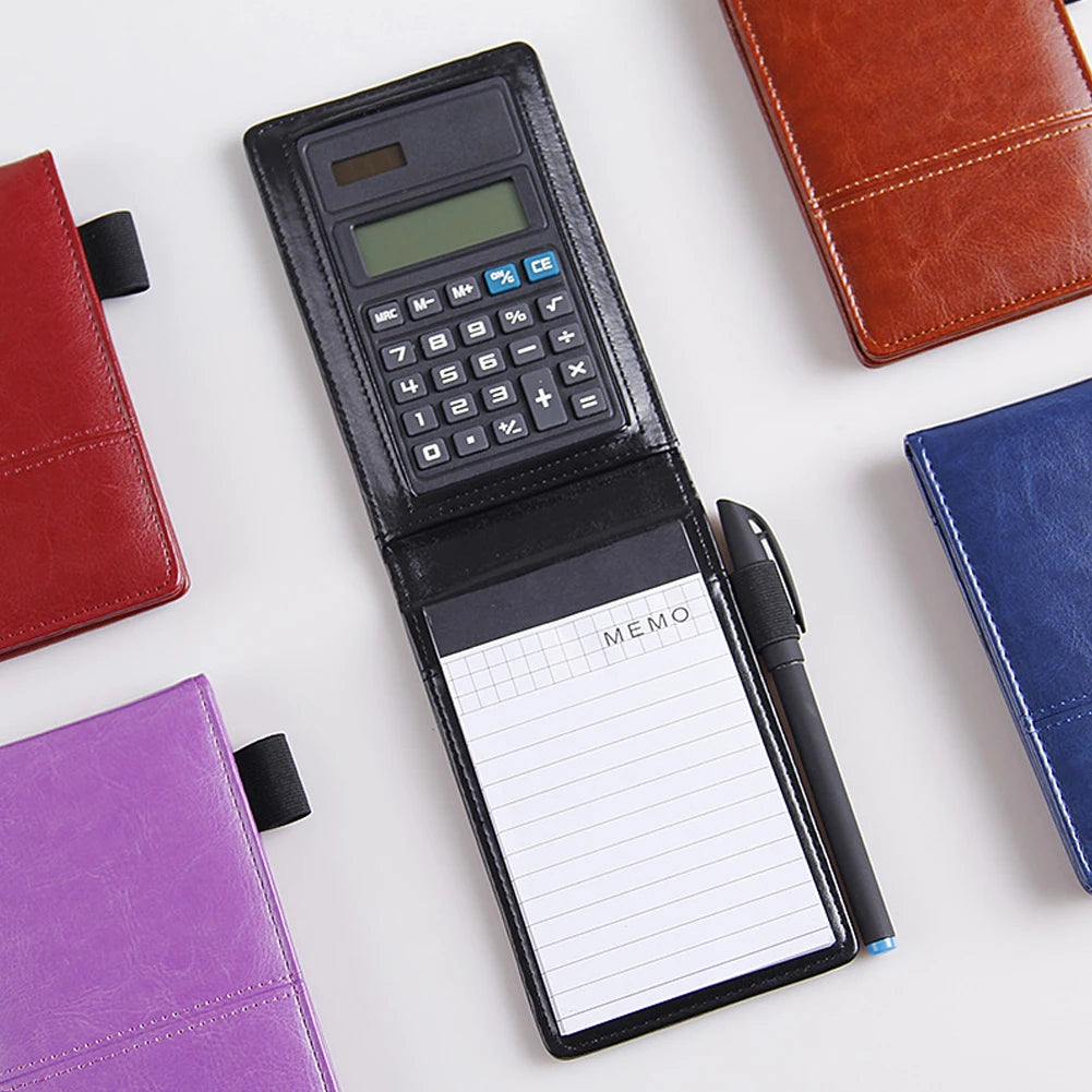 Portable Notebook with Built-in Calculator — Stylish Lightweight Diary
