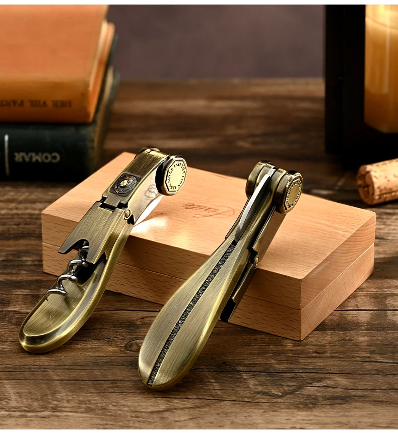jisite Seahorse Wine Corkscrew — Multi-Functional Stainless Steel Opener