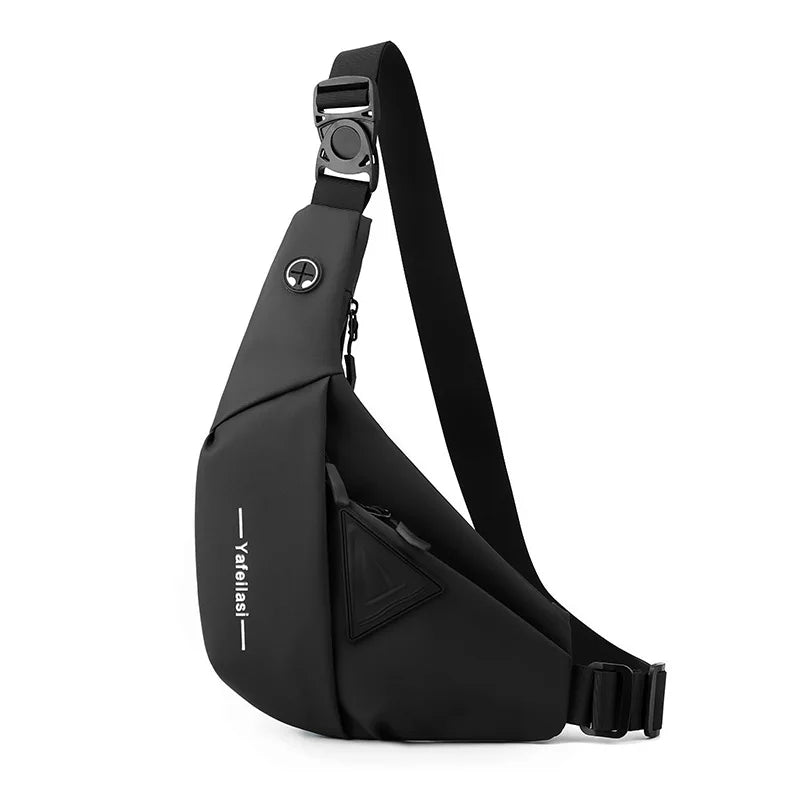 Nylon Sling Chest Bag — Compact Crossbody Messenger for Men