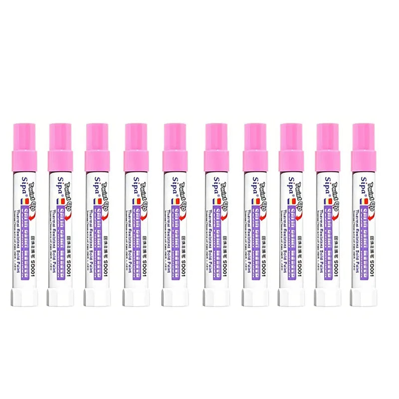 Solid Paint Pen Set — Waterproof & High Temperature Resistant Markers