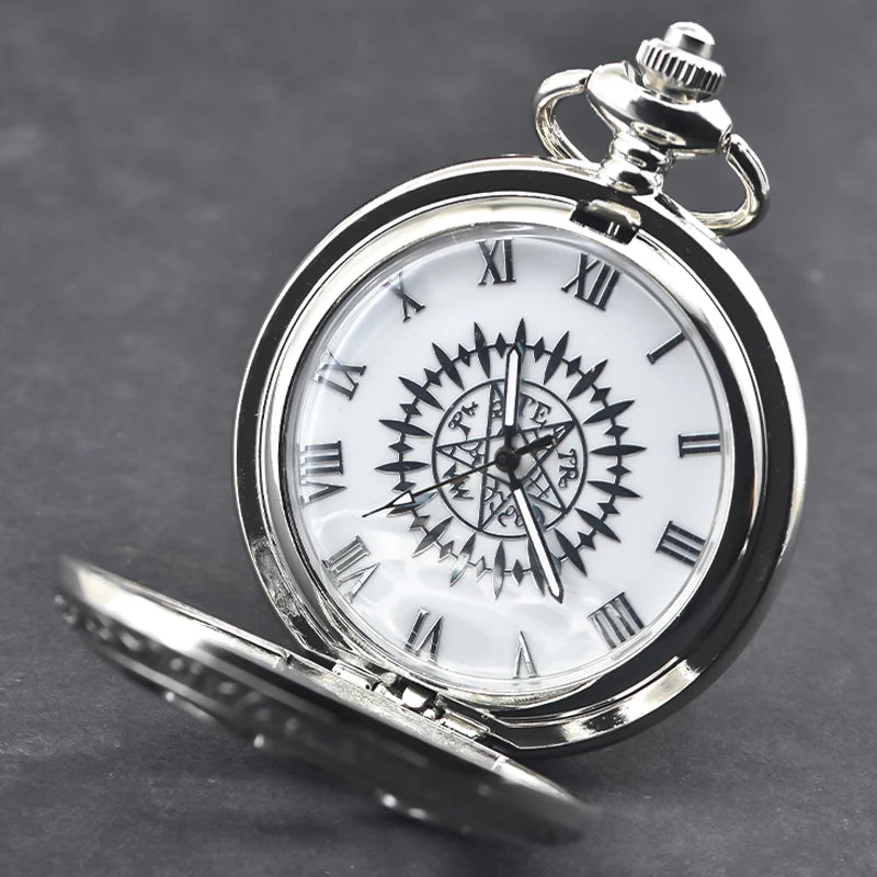 Wecin Retro Steampunk Pocket Watch — Hollow Flower Quartz Necklace Pendant