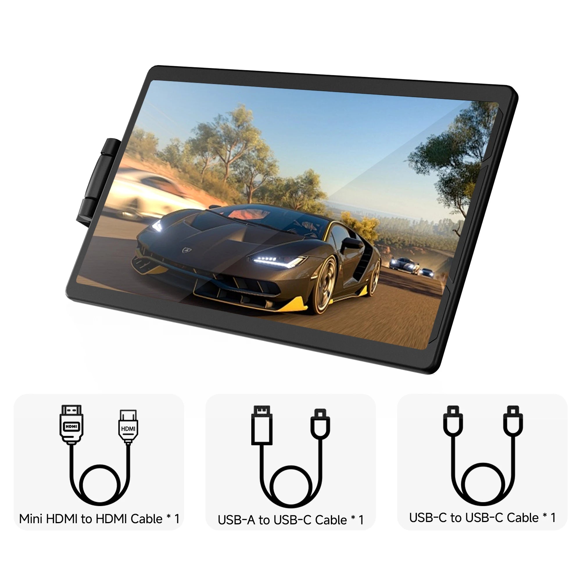 13.3-Inch Portable FHD Monitor — Dual Screen Expansion for Laptops and Tablets