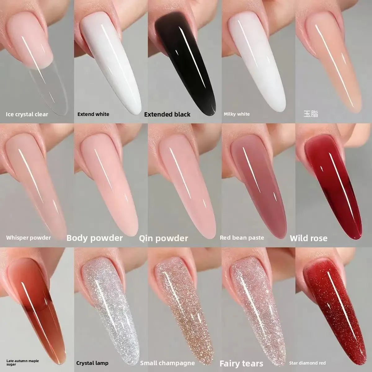 XEIJAYI Poly Gel Nail Extension Kit — Bubble-Free Builder Gel for Manicures