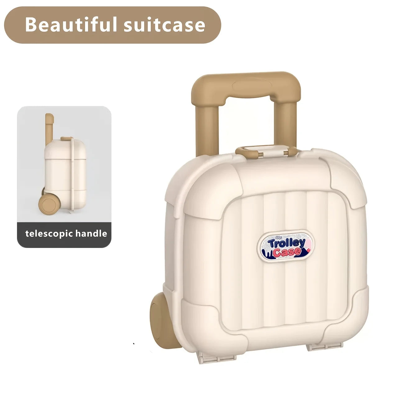 Compact Rolling Suitcase — Space-Saving Portable Travel Case