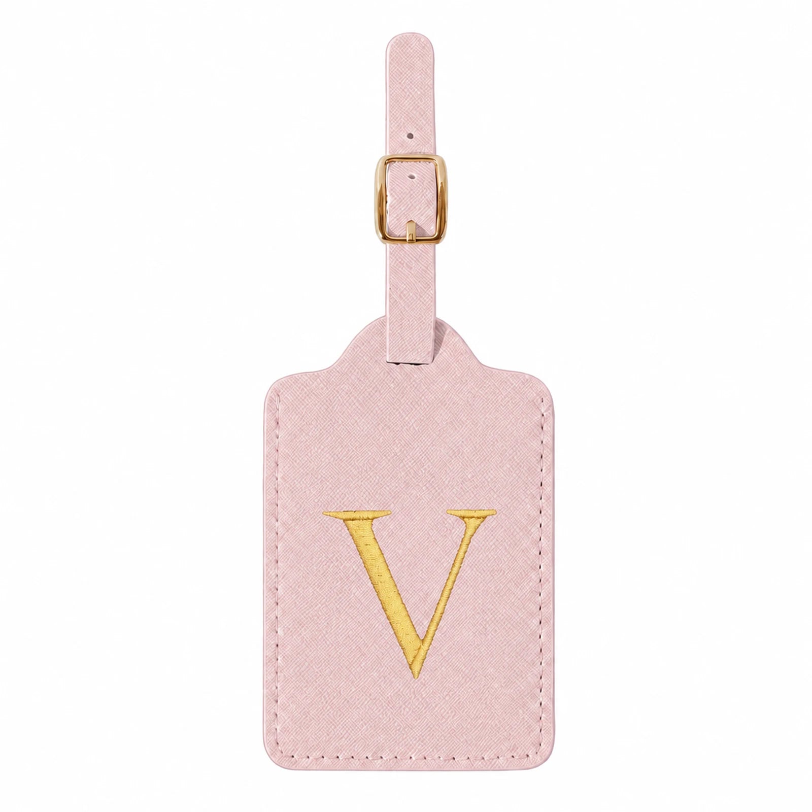 Personalized Alphabet Luggage Tag — Durable PU Leather Travel Accessory