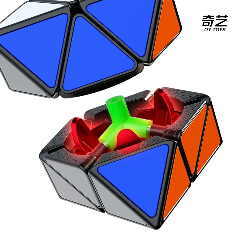 2x2 FTO Magnetic Octahedron Puzzle — Irregular Shape Speed Cube