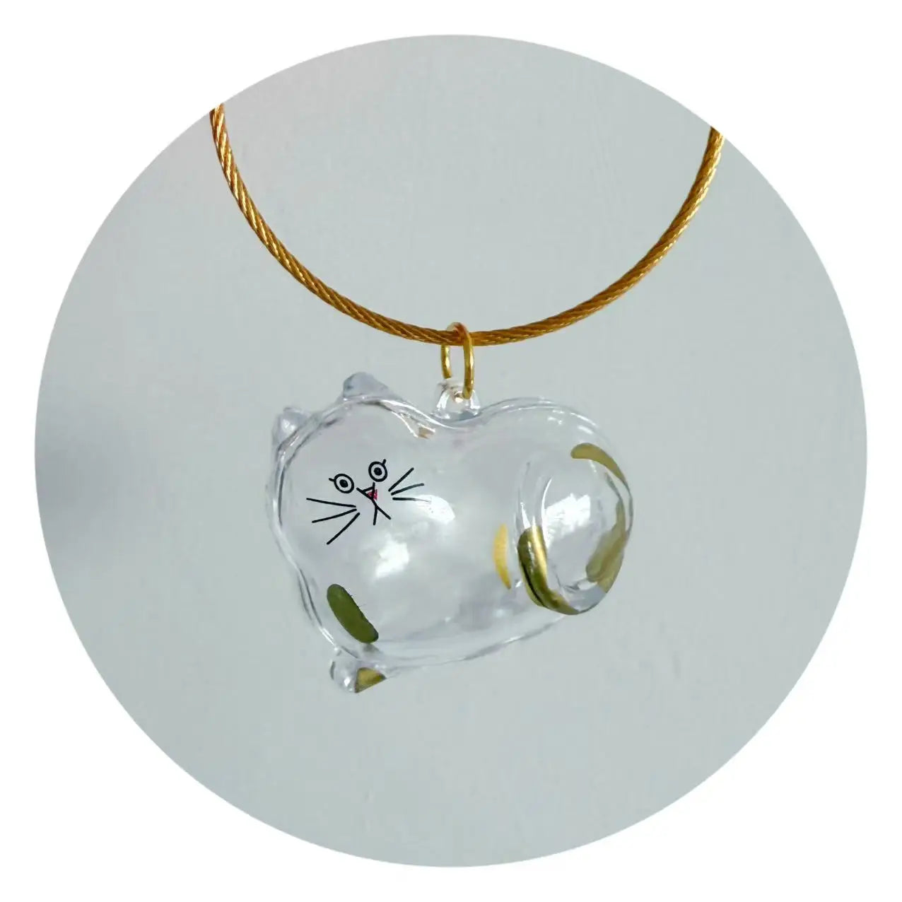 Pet Hair Memorial Keepsake Capsule — Transparent Keychain Pendant for Pet Lovers