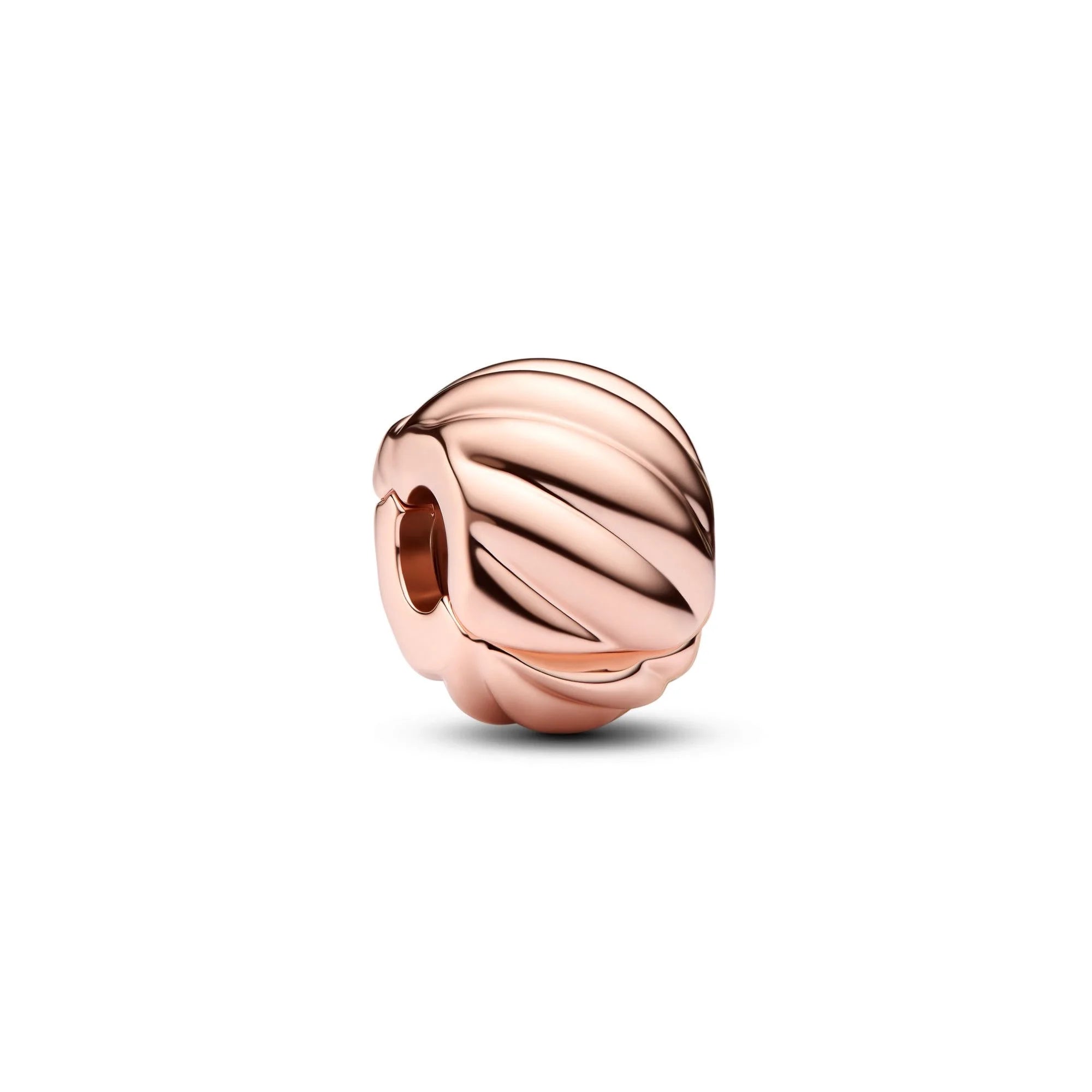Potdemiel Rose Gold Glass Bead Pendant — 925 Silver Zircon Jewelry Component