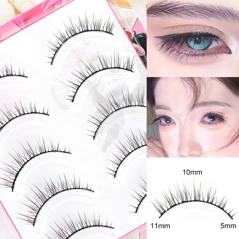 BLINKWAVE Natural False Eyelashes — C-Curve Strip Lashes for Daily Wear