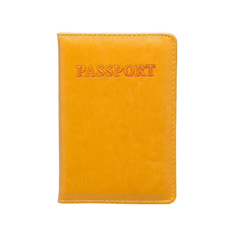 baellerry PU Leather Passport Cover — Travel Wallet with Card Holders