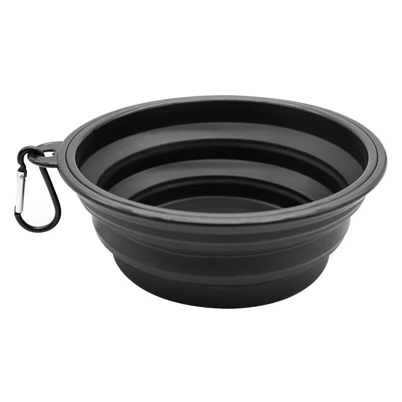 Portable Silicone Pet Feeder — Collapsible 2-in-1 Water and Food Dispenser