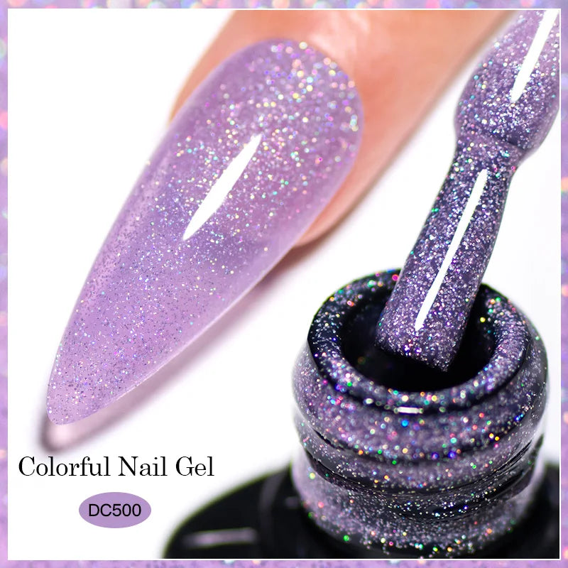 Mtssii Reflective Glitter Gel Nail Polish — Sparkling Holographic Effect