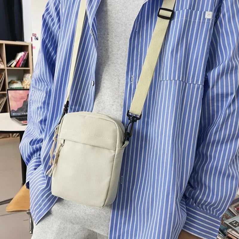 JPXB Messenger Sling Bag — Casual Canvas Crossbody Pouch