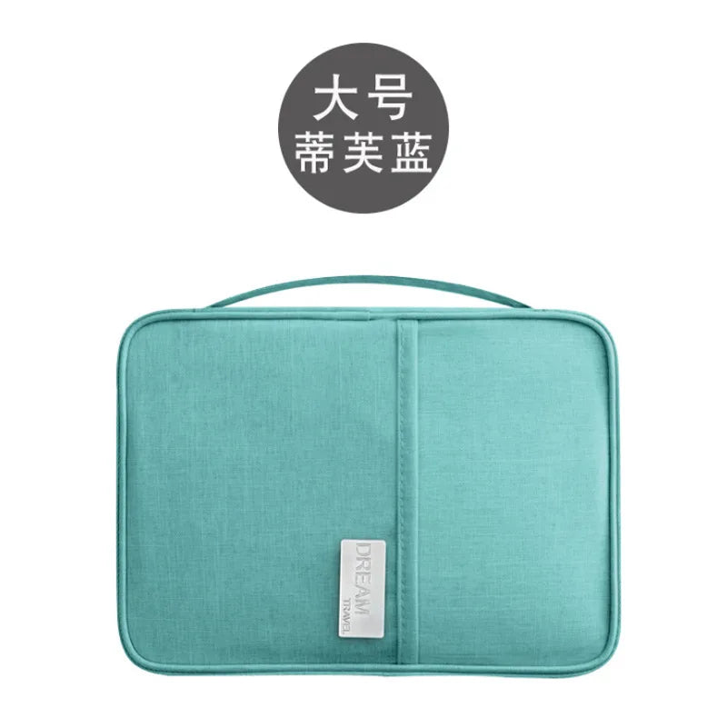 Waterproof Travel Wallet — Multi-Pocket Passport & Document Organizer