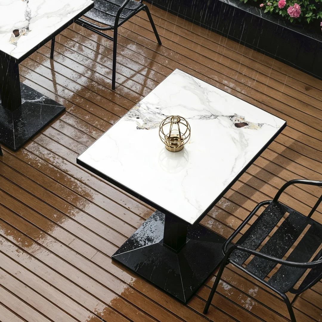 LUVODI Rectangular Sintered Stone Dining Table — Modern Bistro Design