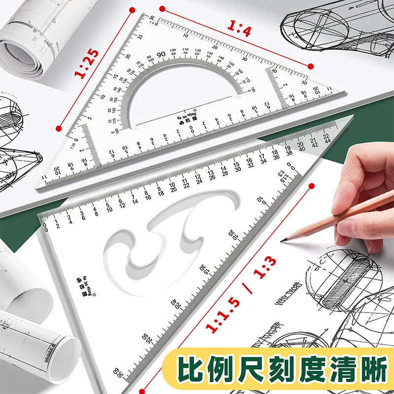 Professional Geometry Drawing Set — Multifunctional Drafting Tools for Students