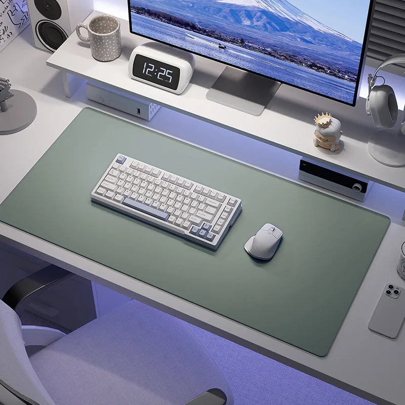Leather Desk Mat — Large Protective Surface for Keyboard and Mouse