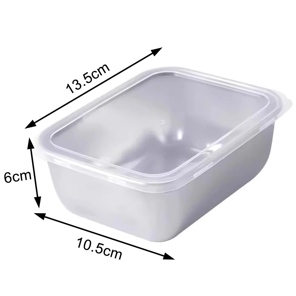 Stainless Steel Food Storage Container — Airtight Kitchen Organizer with Lid