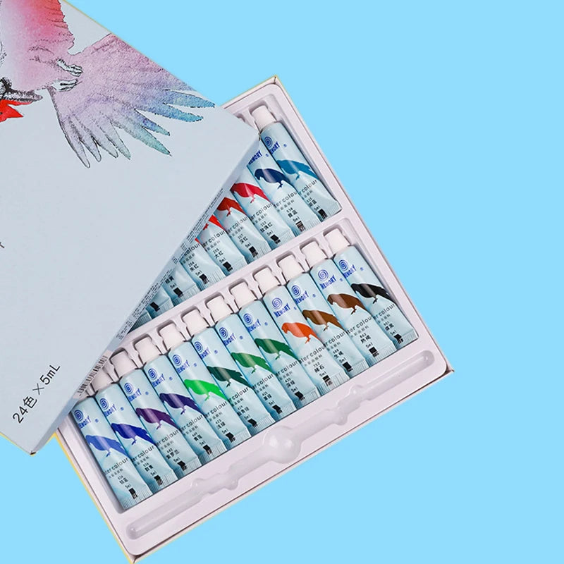 Acrylic and Watercolor Paint Set — Vibrant Pigment Kit for Students