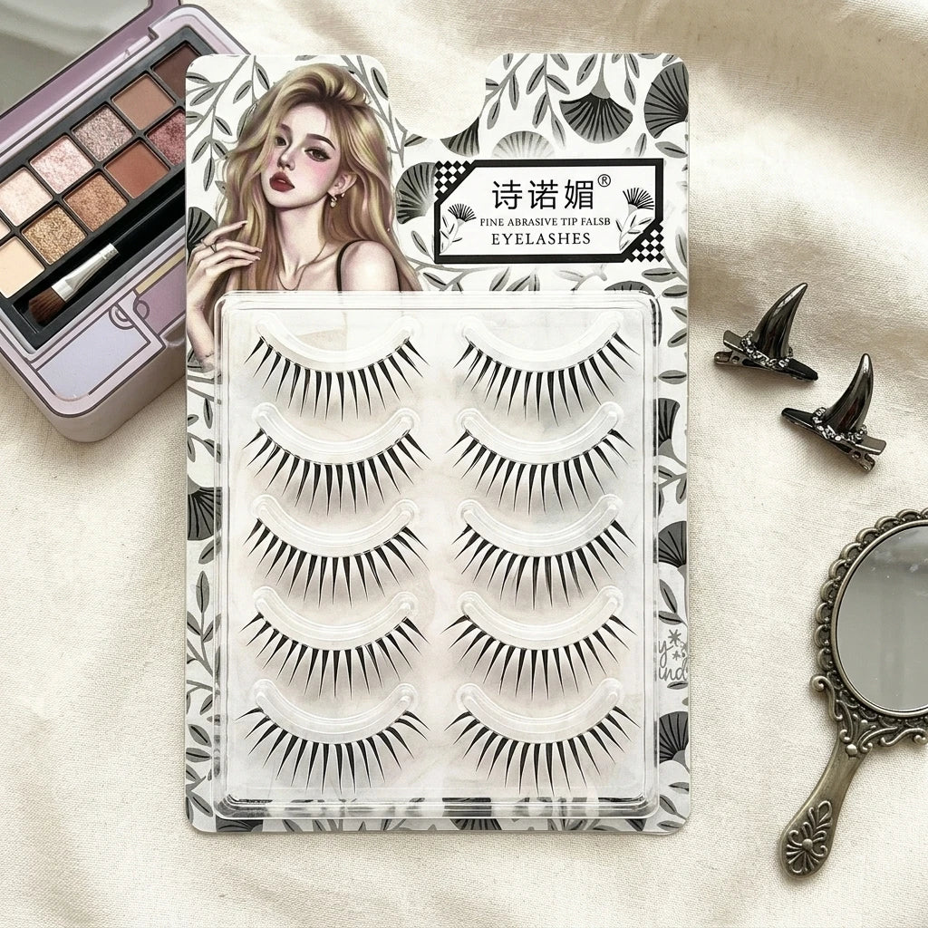 ACRDDK Manga Style False Eyelashes — C Curl Voluminous Synthetic Fiber Lashes