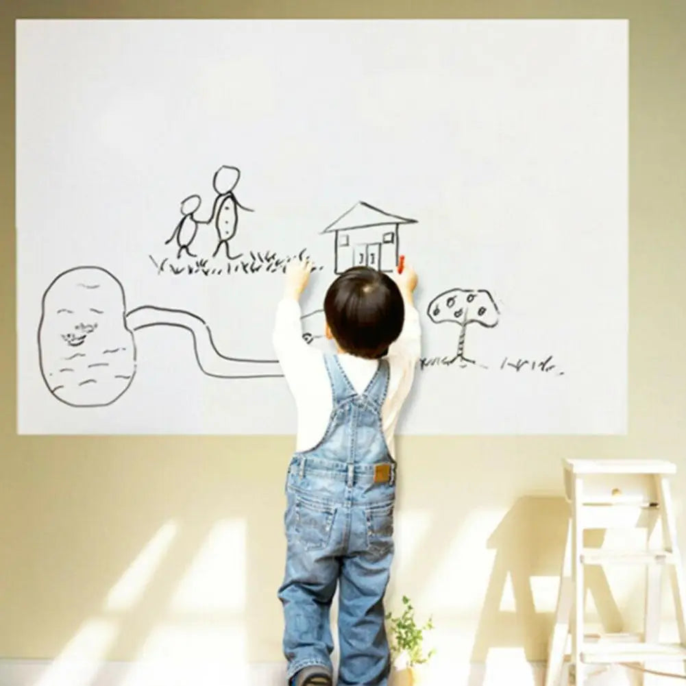 Erasable Whiteboard Sticker — Adhesive PVC Wall Board for Teaching